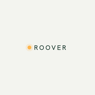 OnRoover avatar 400 — paper + caps-dot