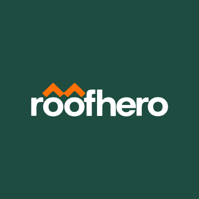 RoofHero avatar 400 — plantation + white wordmark